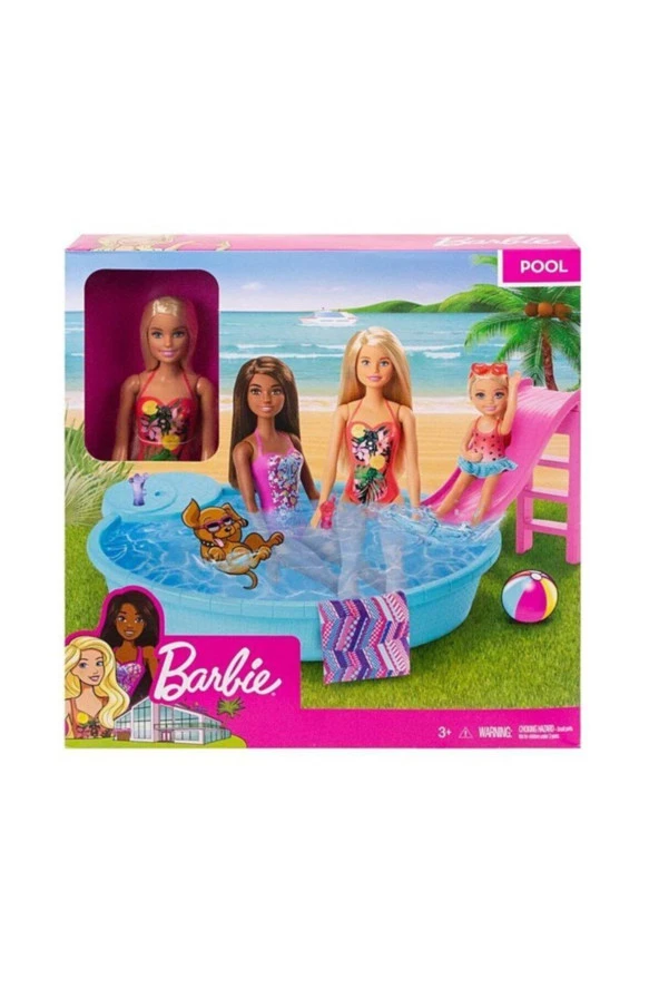 Barbie Ve Havuzu Oyun Seti ürün görseli
