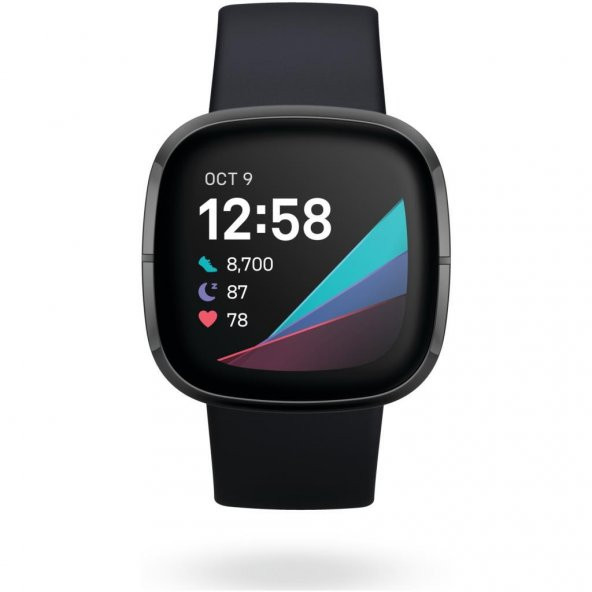 Fitbit Sense Akıllı Saat- Karbon Siyah VİTRİN