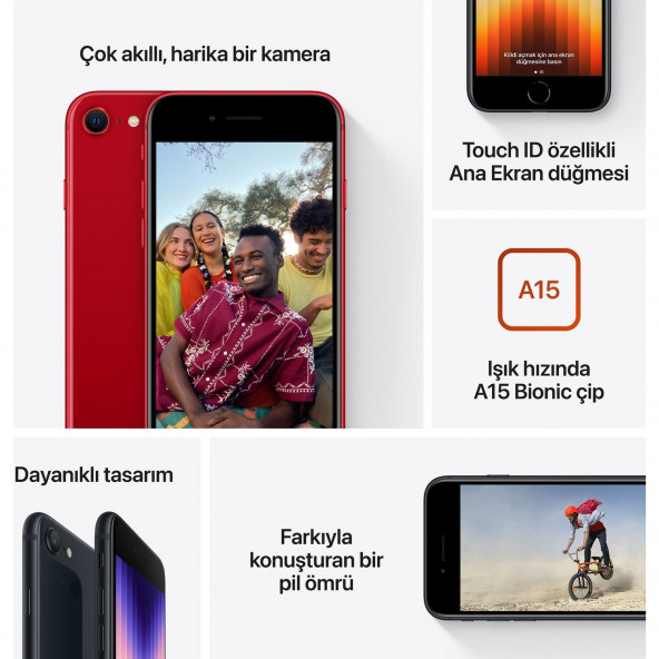 iPhone SE 64 GB Siyah (3.Nesil) - Resim 3