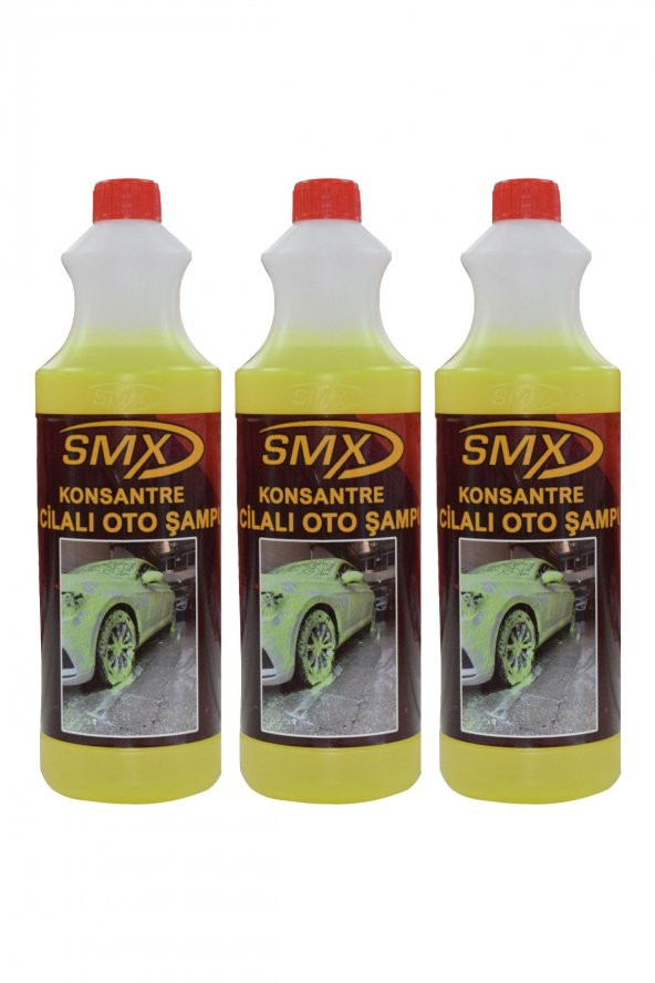 SMX 3 Adet 40 Cilalı Oto Şampuanı (1 Lt)