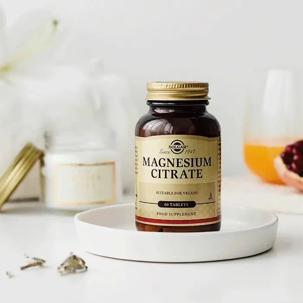 Solgar Magnesium Citrate 200 mg 60 Tablet - Resim 2
