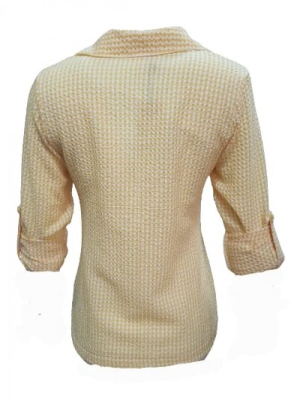 Melif Kadın Keten Gömlek İçi T-shirt İkili Takım 137 - 3