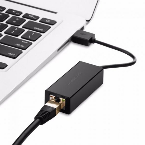 Ugreen USB 3.0 PC Mac Konsol Tv Box Ethernet Adaptörü Siyah - 5