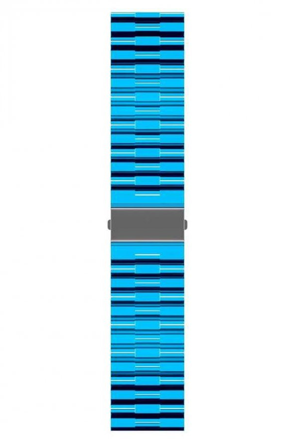 Galaxy Watch Active 2 40mm KRD-27 Şeffaf Renkli Transparan Silikon Kordon - 9