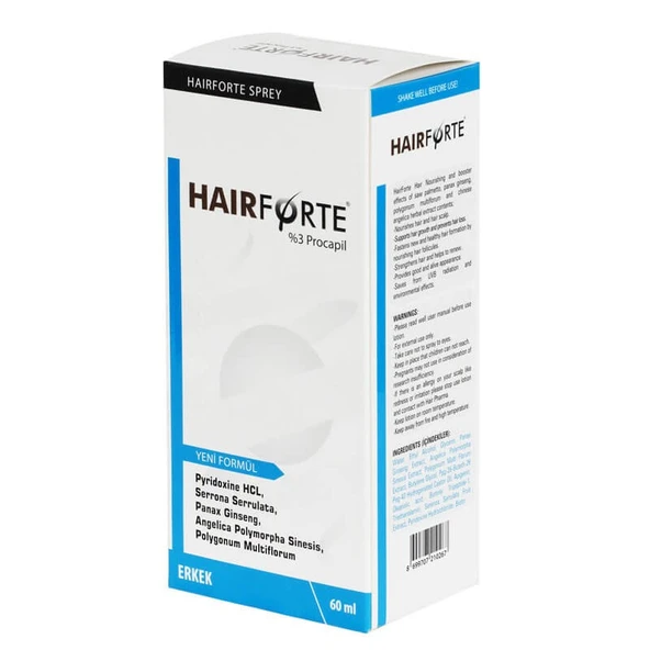 Hairforte Sprey Erkek 60 Ml ürün görseli