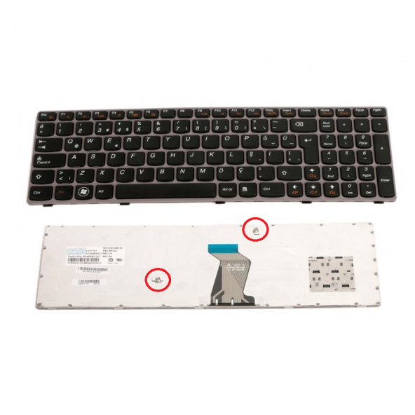 Lenovo IdeaPad Y570N, Y570NT, Y570P Notebook Klavyesi (Siyah TR)