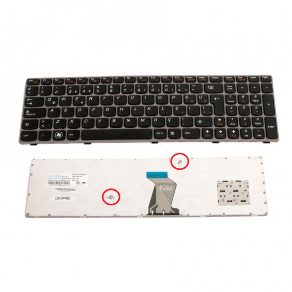 Lenovo IdeaPad Y570, Y570A, Y570D, Y570I, Y570M Notebook Klavyesi (Siyah TR)