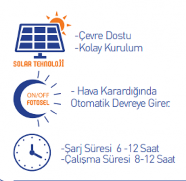 90W SOLAR SOKAK ARMATÜRÜ GÜNEŞ ENERJİLİ-3215 - 3
