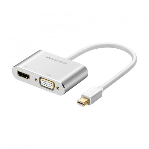 Ugreen Mini DisplayPort to VGA 4K HDMI Dönüştürücü Adaptör Gümüş - 1