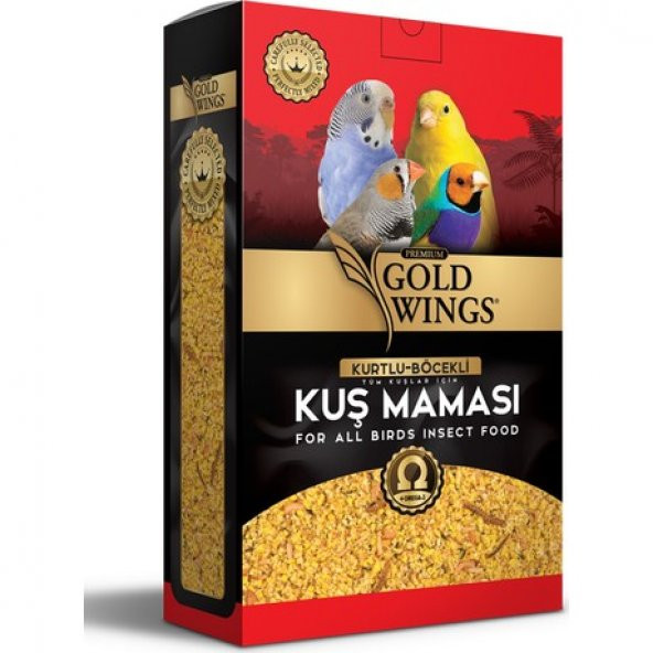 Gold Wings Premium Böcekli Kuş Maması 1 Kg