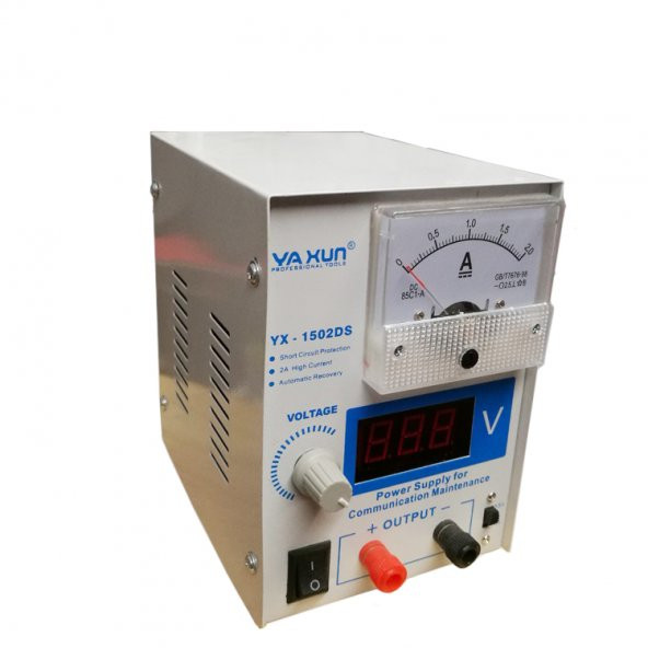 Yaxun YX-1502DS Power Supply Güç Kaynağı 0-15V 0-2A Ayarlı Güç Kaynağı
