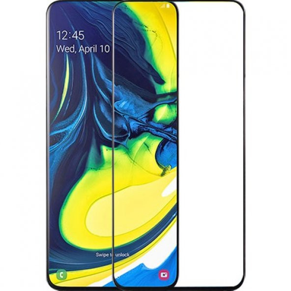 Panther Samsung Galaxy A80 2019 SM-A805F Sağlam Full Kaplayan 10D Cam Ekran Koruyucu