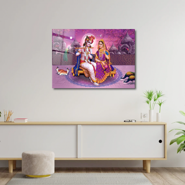 ArtofWallDesign Radha Krishna Sanat Poster Cam Tablo UV