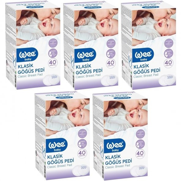 Wee Baby 132 Klasik Göğüs Pedi 40lı- 5 Adet - 1