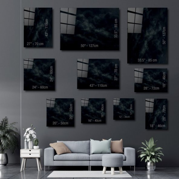 ArtofWallDesign Özel Büyük Duvar Dekoru Cam Tablo UV - Resim 3