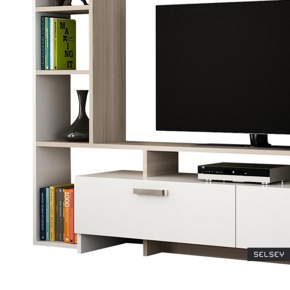 Salon Dekorasyon Televizyon Ünitesi Dolaplı Tv Standı - 3