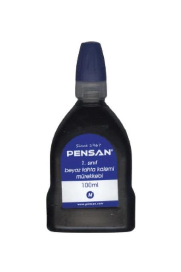 Pensan Tahta Kalemi Mürekkebi Mavi 100 ml Tahta Kalem Mürekkebi