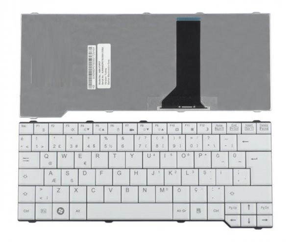 NSK-F300G NSK-F3G0E NSK-F3G0G Notebook Klavye Tuş Takımı Beyaz TR