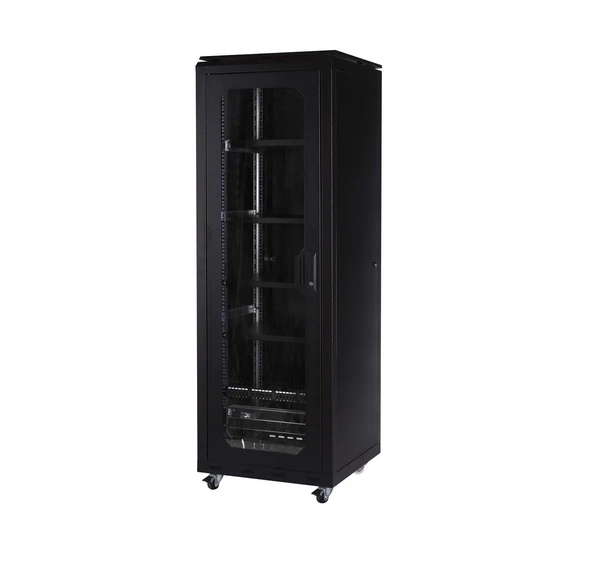 ULUSAL ULS36U6060E 36U 600X600 Dikili Tip Kabinet Tekerlek Takımı Dahil