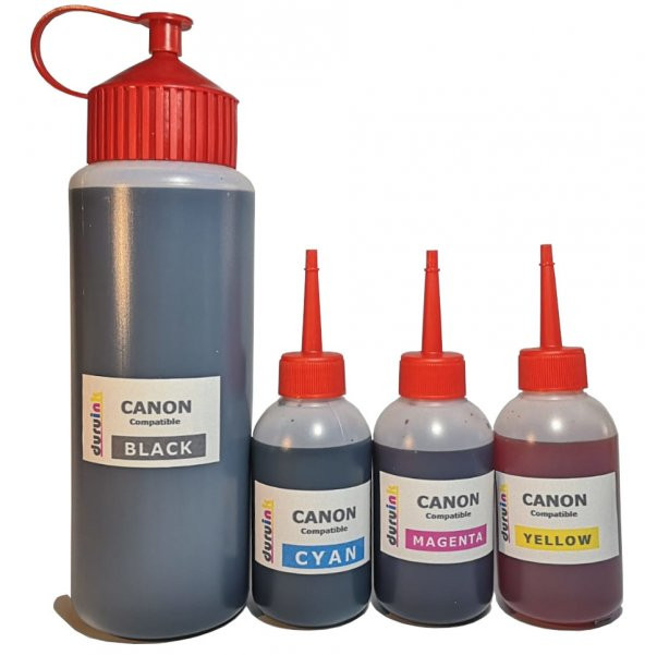 CANON PG 40 CL 41 KARTUŞ DOLUM SETİ 500ml SİYAH+3X100ml RENKLİ - Resim 2