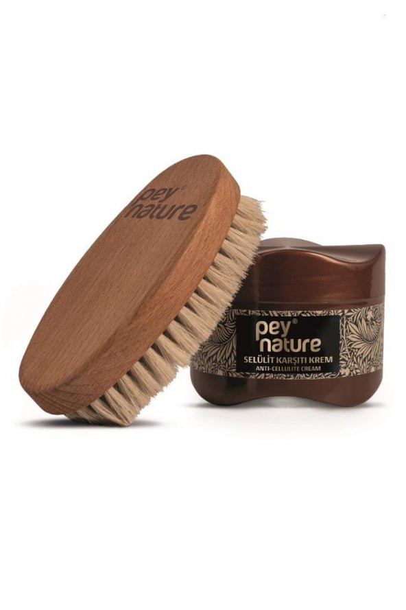 PeyNature Anti-cellulite Selülit Karşıtı Krem 250 ml + Doğal At Kılı Selülit Fırçası