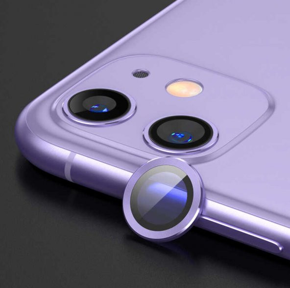 Apple iPhone 11 Kamera Lens Koruyucu Çerçeveli Koruyucu CL-07