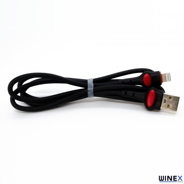 Winex GFZ115 İphone Lightning 3.0A Hızlı Şarj ve Data Kablosu 1M Siyah - 2