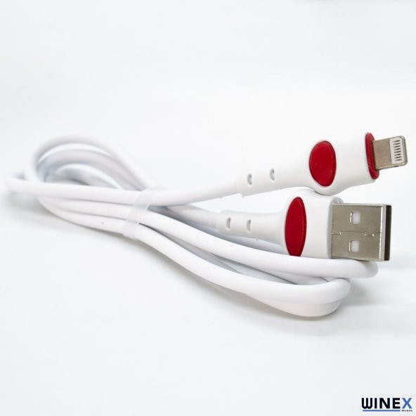 Winex GFZ115 İphone Lightning 3.0A Hızlı Şarj ve Data Kablosu 1M Beyaz - 3