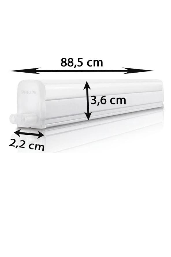 Philips 9W Anahtarlı Linea Led Bant Armatür 3000K Sarı - Resim 2