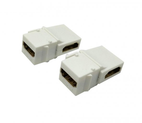 HDMI Dişi - Dişi Keystone 90 Derece - Sağ Açılı