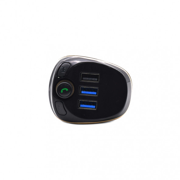 Bluetooth FM Verici Ses Alıcısı MP3 Oynatıcı Led Ekran ÜÇLÜ USB Şarj Araç Kiti