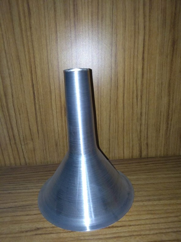 Endüstriyel Kıyma Makinesi Sucuk Aparatı Paslanmaz Alüminyum Sucuk Hunisi No: 32 - Resim 3