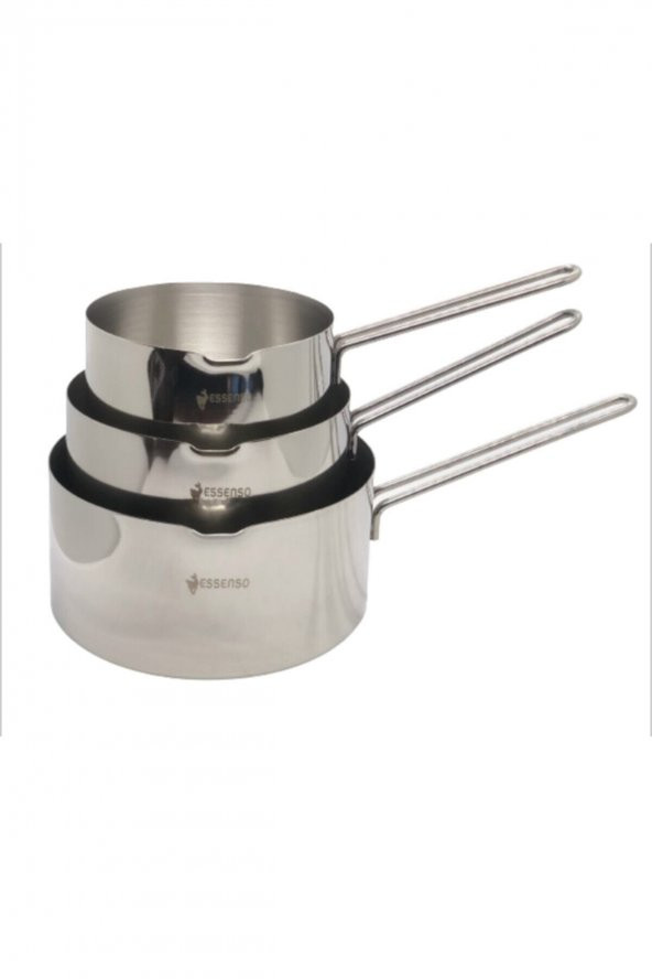 Inci Çelik Kaçerola Sütlük 3lü Set 12cm-14cm-16cm - 2