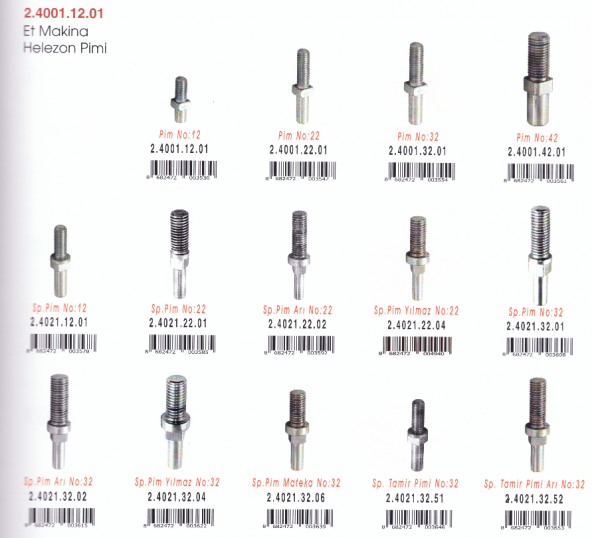 Elektrikli Kıyma Makinesi Helezon Pimi No 22 Vida Special - Resim 2