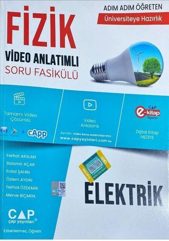 Fizik Elektrik Konu Anlatımlı Soru Bankası Çap