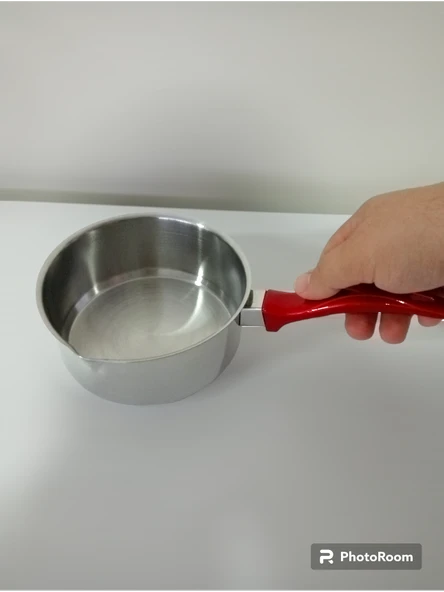 Russet 16 cm Koçarola Çelik Sütlük Süt Potu Vefa Yumurta Kaynatma Sebze Haşlama Cezvesi Tavası - Resim 2