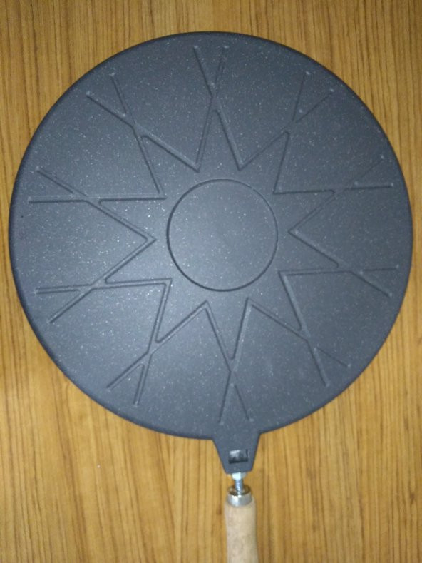 KURCH Büyük Bazlama Gözleme Tavası 36 cm Döküm Granit Kaplama (Yanmaz ve Yapışmaz) - 1