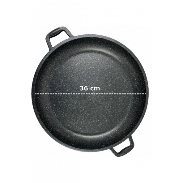 Khor Akpa Granit Döküm Izgara Tava Gözleme Tavası 36 Cm - 3
