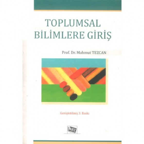 Toplumsal Bilimlere Giriş Mahmut Tezcan