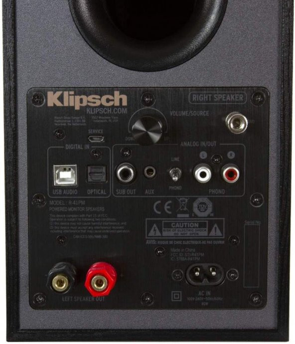 Klipsch R/41PM Bluetooth Aktif Hoparlör, Siyah/Bakır - 3
