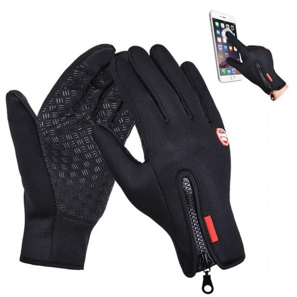 Schulzz Dokunmatik Rüzgar Geçirmez Kaymaz Unisex Eldiven - 2