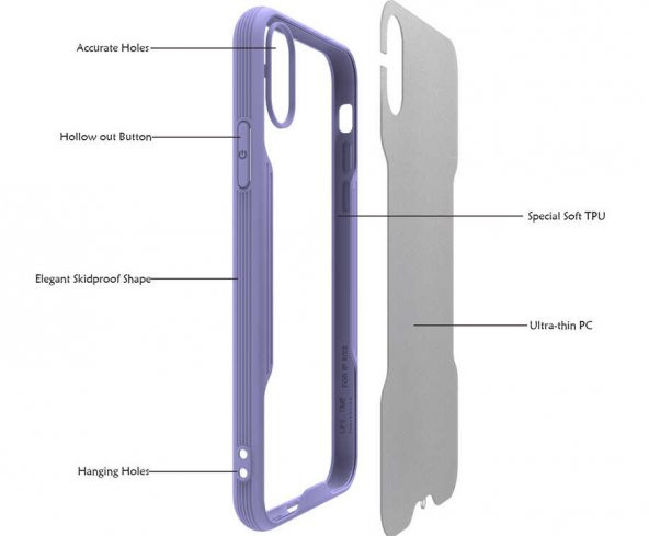 Apple iPhone X Kılıf Zore Parfe Kapak - 11