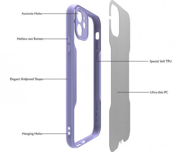Apple iPhone 11 Kılıf Zore Parfe Kapak - 11