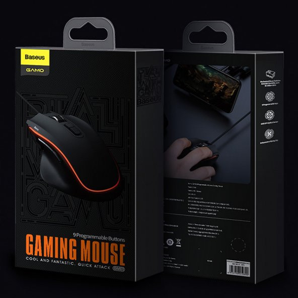 Baseus GAMO 9 Keys Programming Gaming Mouse-Oyuncu Mouse