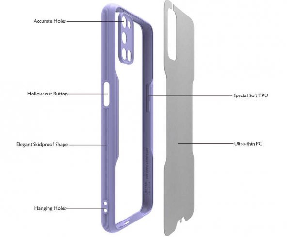 Oppo A52 Kılıf Zore Parfe Kapak - 11