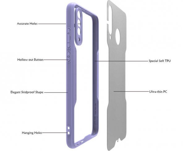 Huawei P30 Lite Kılıf Zore Parfe Kapak - 11