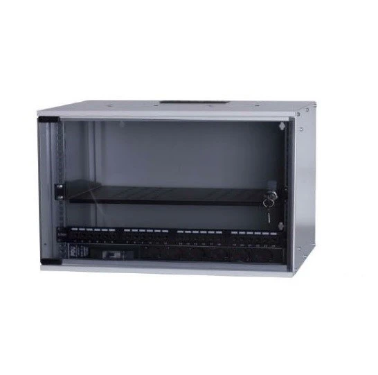 Ulusal ULS7U6045 7U Duvar Tipi Rack Kabinet 19 inç 600x450mm Aksesuarlar Dahil Değildir ürün görseli 1