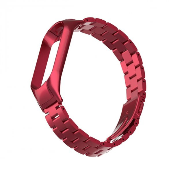 Xiaomi Mi Band 5 Stainless Steel 3 Bakla Çelik Kayış Kordon - 5