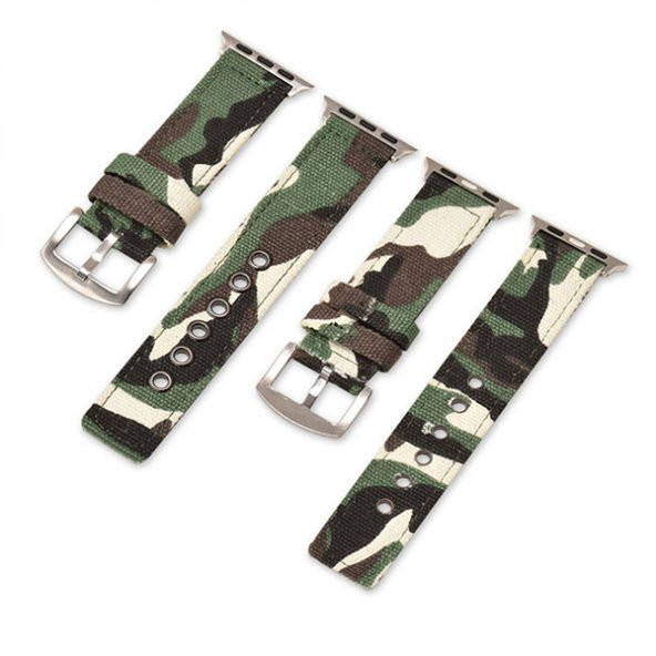 Ally İwatch 4-5 44MM 1-2-3 42M Jeep Nylon Kayış Kamuflaj - 3