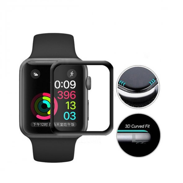 Ally Apple Watch 5-4 40mm 3D PMMA Kavisli Full Cam Ekran Koruyucu - 2
